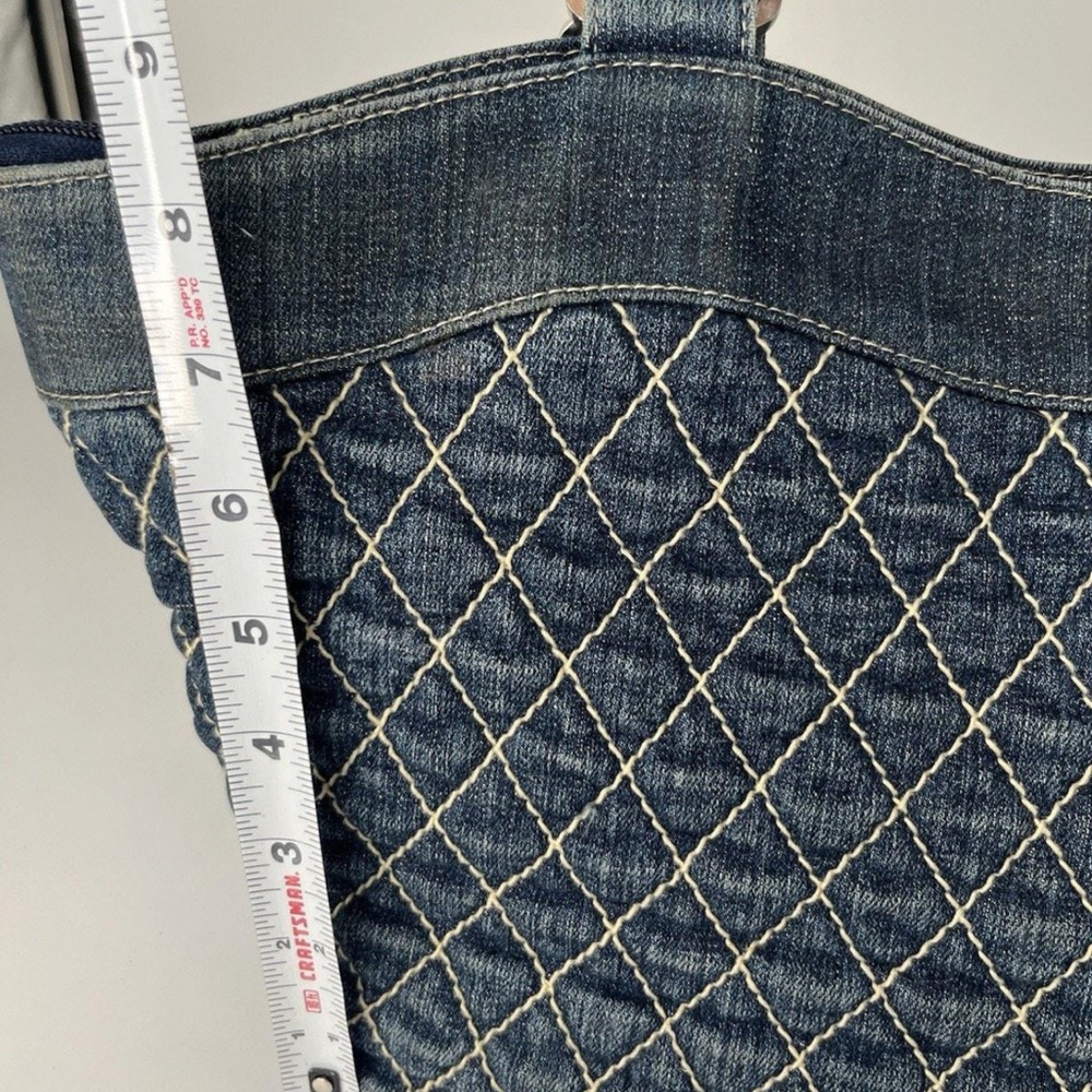 Vera Bradley | Stylish Denim Quilted Tote Bag - Picture 4 of 5